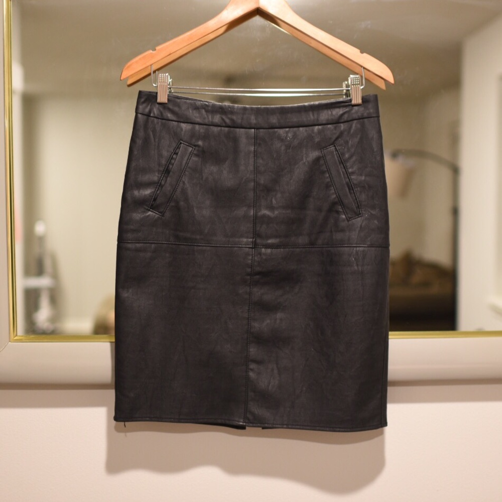 Cabi Faux Leather Skirt